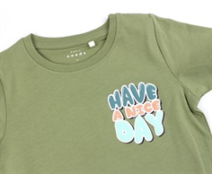Name It oil green have a nice day t-shirt